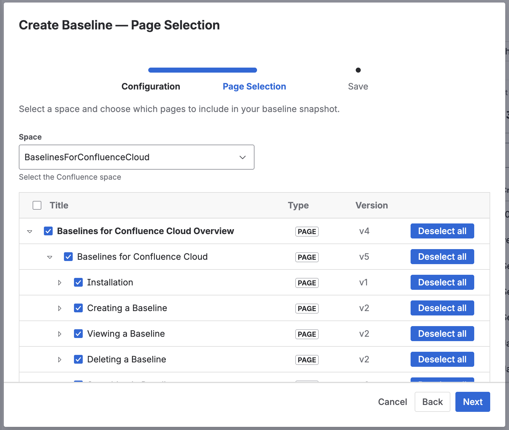 Incremental Baselines